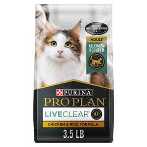 Purina Pro Plan LiveClear Nourriture sèche pour chat probiotique au poulet et au riz