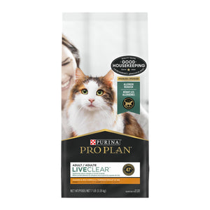 Purina Pro Plan LiveClear Nourriture sèche pour chat probiotique au poulet et au riz