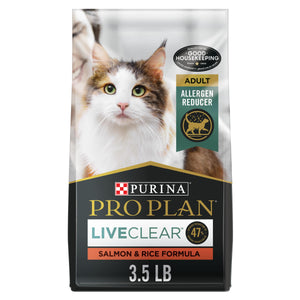 Purina Pro Plan LiveClear Nourriture sèche pour chat probiotique saumon et riz