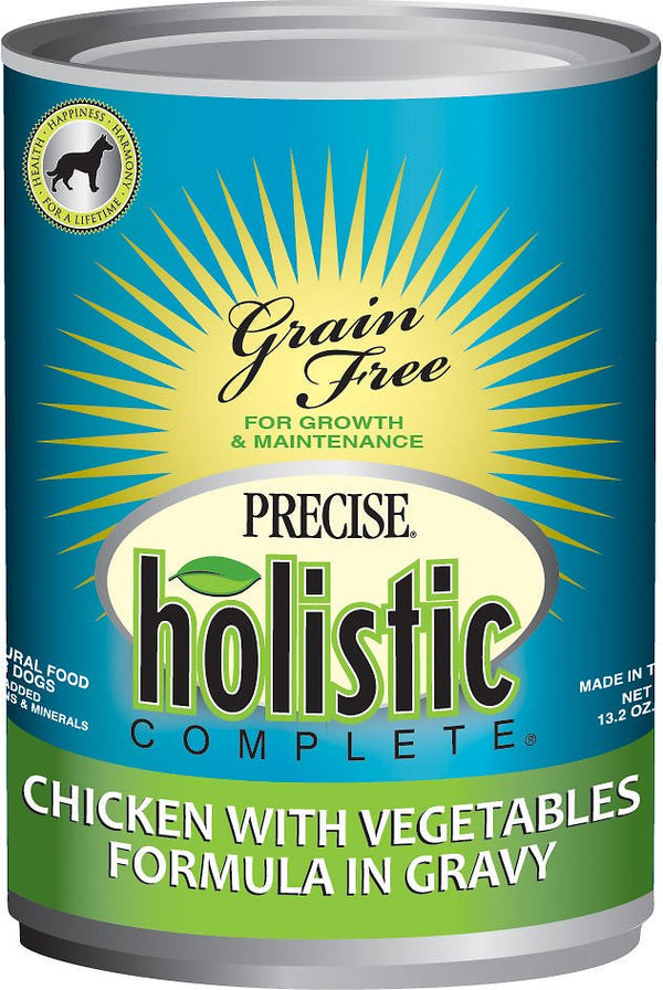 Precise Holistic Formule complète au poulet avec légumes en sauce Nourriture en conserve sans céréales pour chiens