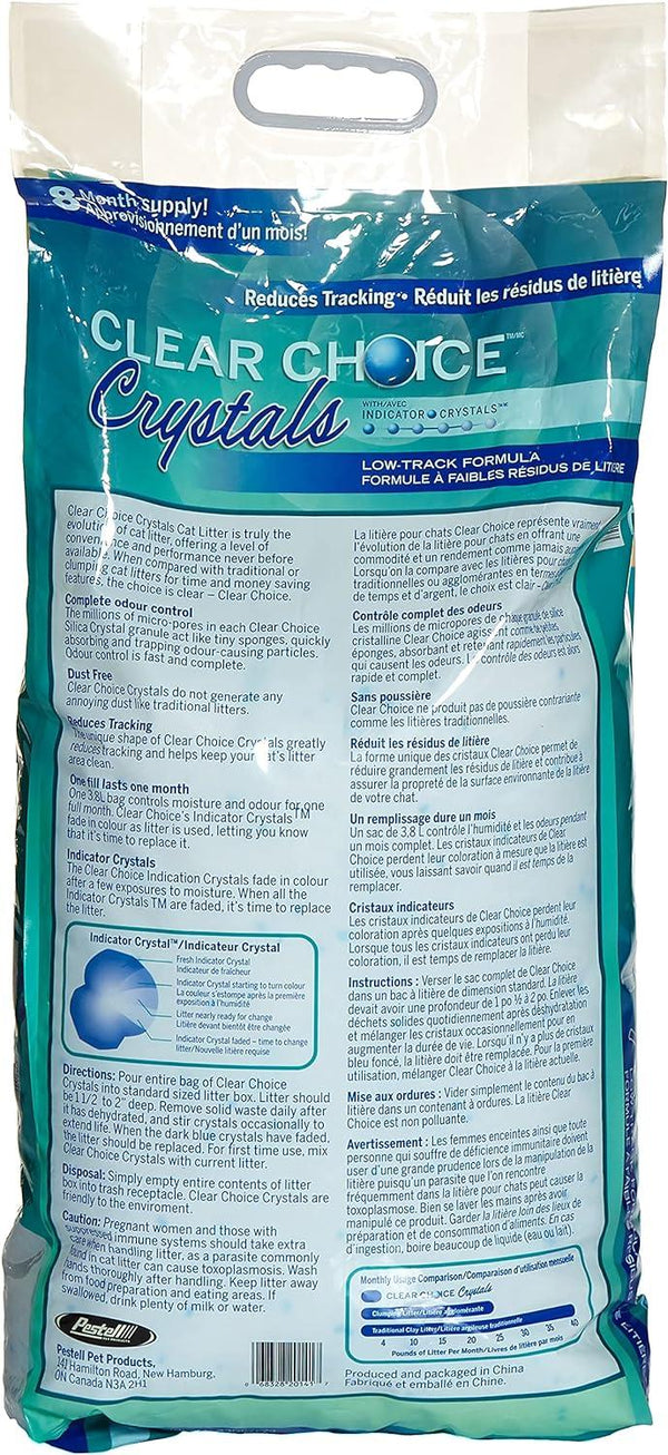 Clear Choice Litière alternative pour chats aux cristaux de silice, 28.5-lb