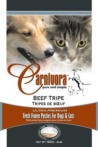 Carnivora Galettes de panse verte de bœuf surgelées pour chiens et chats