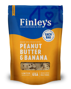 Finley's Friandises croquantes au beurre de cacahuète et à la banane pour chiens
