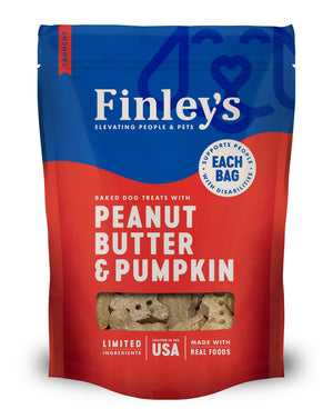 Finley's Friandises croquantes au beurre de cacahuète et à la citrouille pour chiens