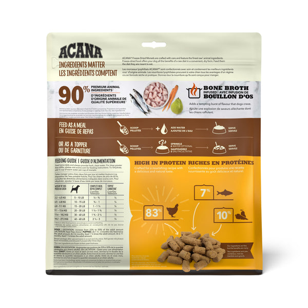 ACANA Free-Run Chicken Recipe Morsels Grain-Free Freeze-Dried Dog Food & Topper, 8-oz