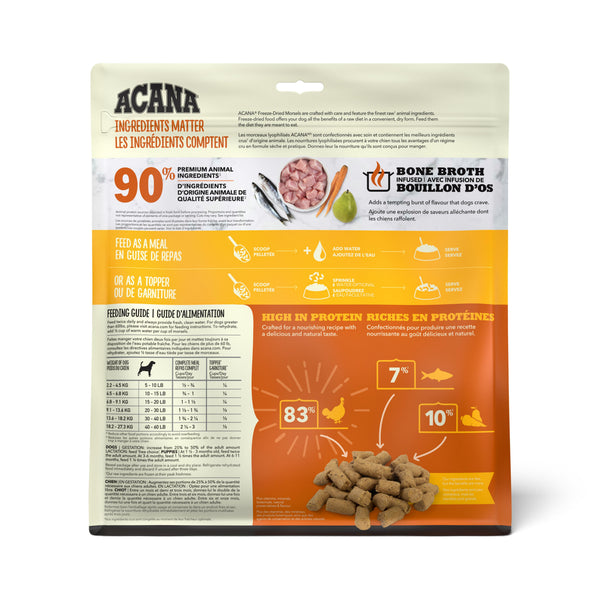 ACANA Free-Run Turkey Recipe Morsels Grain-Free Freeze-Dried Dog Food & Topper, 8-oz