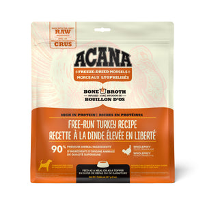 ACANA Free-Run Turkey Recipe Morsels Grain-Free Freeze-Dried Dog Food & Topper, 8-oz