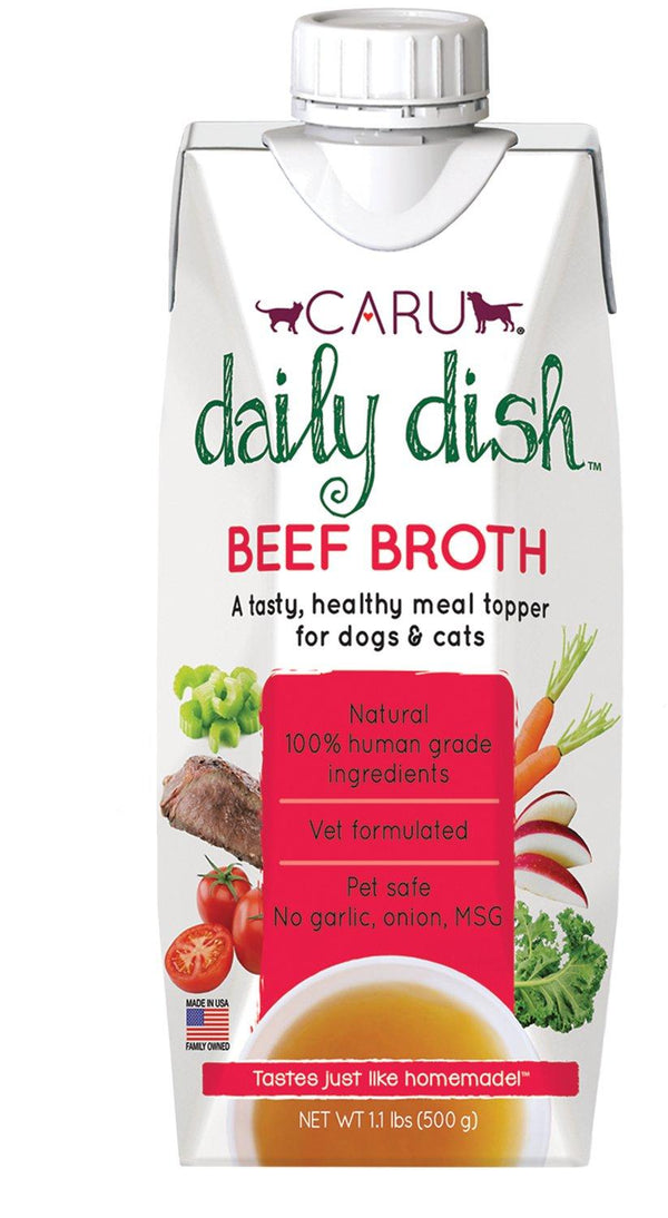 Caru Daily Dish Beef Broth for Dogs & Cats
