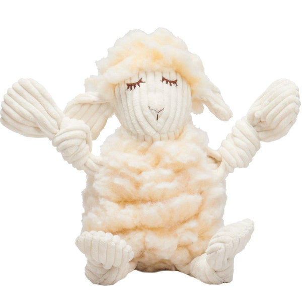 HuggleHounds HuggleFleece FlufferKnottie Louise le Mouton Jouet pour chiens