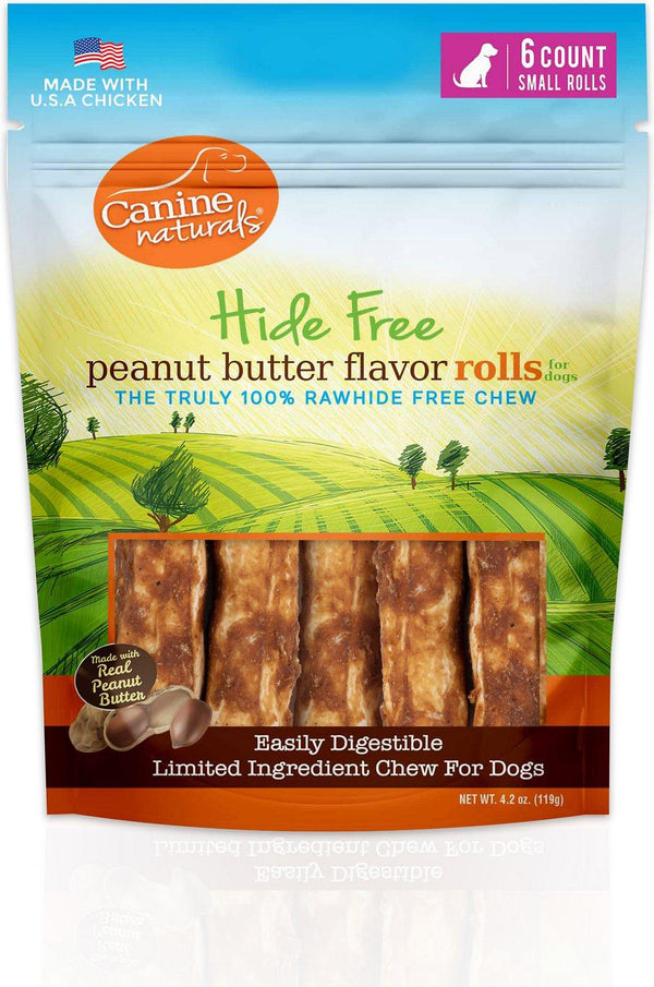 Canine Naturals Peanut Butter Roll Dog Treats