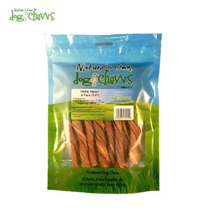 Nature's Own Dog Chews Bâtonnets torsadés de Tripes Friandises sans odeur pour chiens