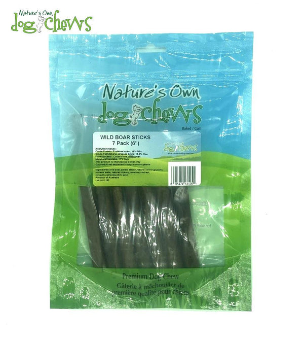 Nature's Own Dog Chews Bâtonnets de sanglier sauvage Friandises pour chiens