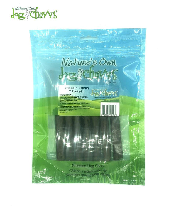 Nature's Own Dog Chews Venison Sticks Dog Treats