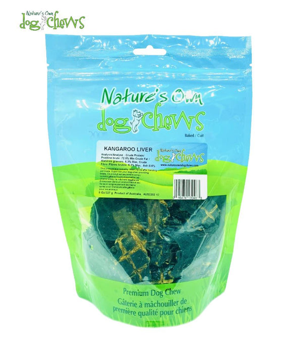 Nature's Own Dog Chews Croustilles de foie de kangourou Friandises pour chiens