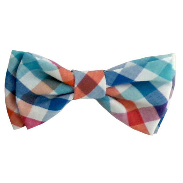 Huxley & Kent Nœud Papillon pour Animal, Carreaux Bleu/Vert