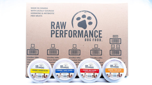 Raw Performance Variety Pack Royal Dog Food, 24-lb (12 x 2-lb)