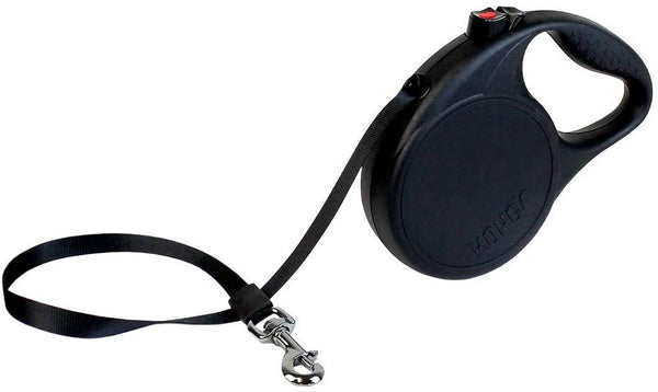 KONG Trail Retractable Dog Leash, Black