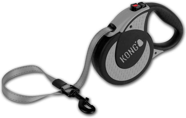 KONG Ultimate Laisse Rétractable pour Chien, Gris