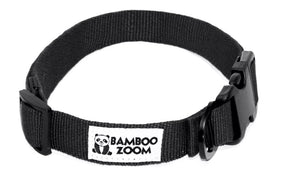 Bamboo Zoom Dog Collar, Black