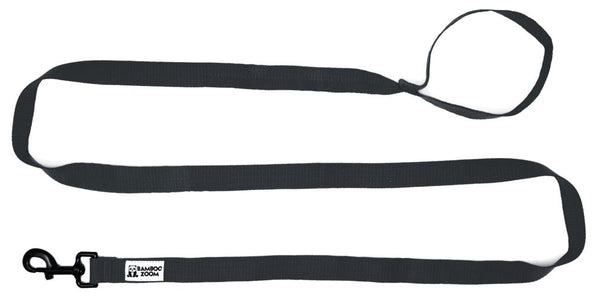 Bamboo Zoom Dog Leash, Black