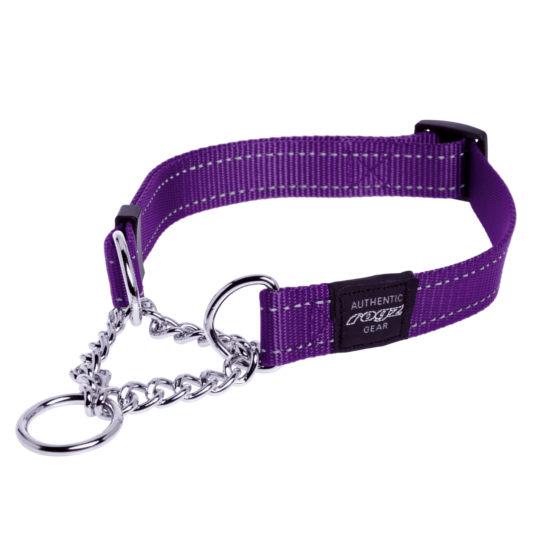 Collier pour chien Rogz Snake Half-Check, violet
