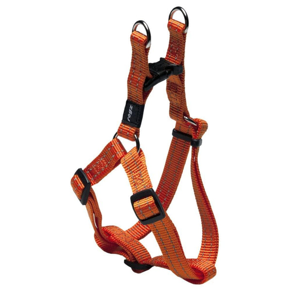 Rogz Classic Step-in Dog Harness, Orange, Medium