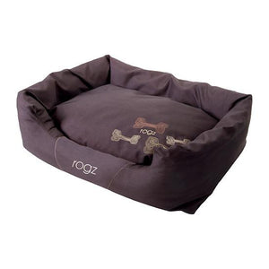 Rogz Spice Podz Bone Dog Bed, Bronze