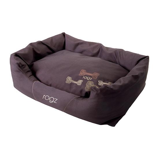 Rogz Spice Podz Bone Dog Bed, Bronze
