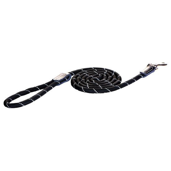 Rogz Rope Dog Leash, Black