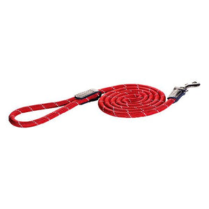Rogz Rope Dog Leash, Red