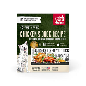 The Honest Kitchen Chicken & Duck Gourmet Grains Dehydrated Dog Food