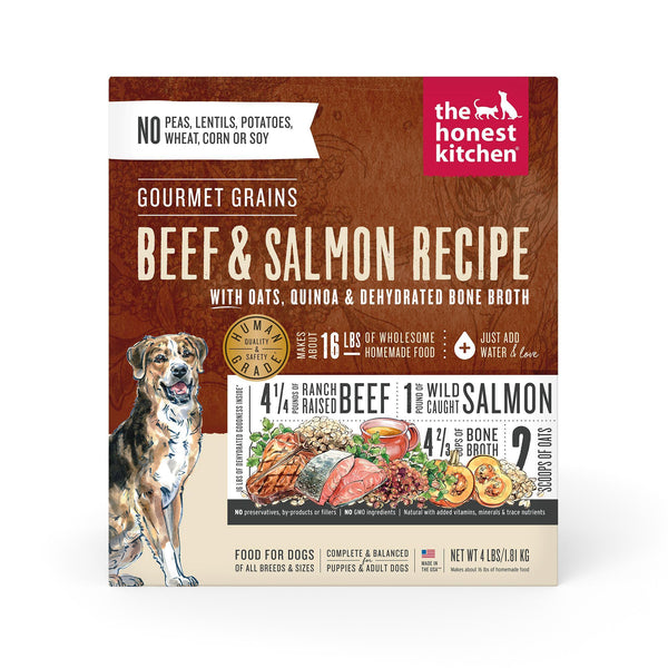 The Honest Kitchen Beef & Salmon Gourmet Grains Dehydrated Dog Food
