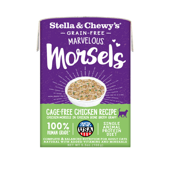 Stella & Chewy's Marvelous Morsels recette poulet élevé sans cage nourriture humide pour chats