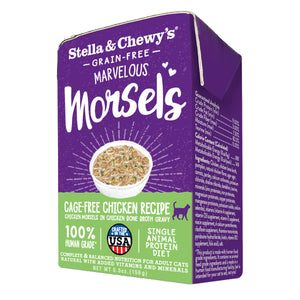 Stella & Chewy's Marvelous Morsels recette poulet élevé sans cage nourriture humide pour chats