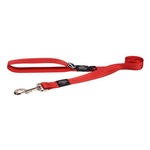 Rogz Classic Dog Leash, Red, Large