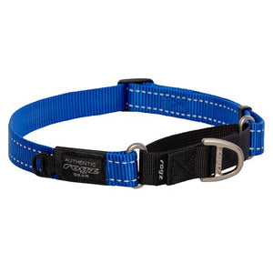 Rogz Control Martingale Web Dog Collar, Blue, X-Large