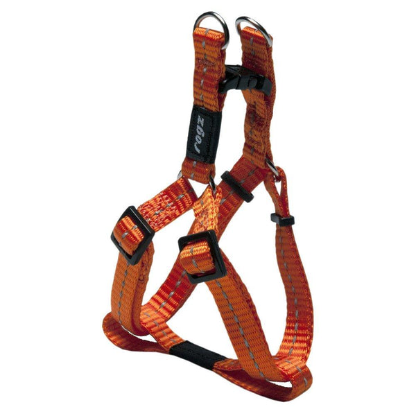 Rogz Classic Step-in Dog Harness, Orange, Small
