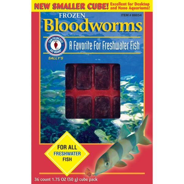 San Francisco Bay Brand Bloodworms Cube Frozen Fish Food