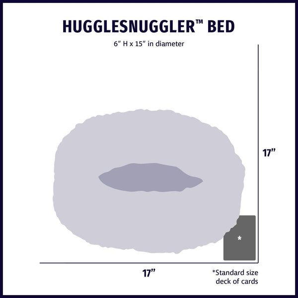 HuggleHounds HuggleFleece HuggleSnuggler Dog & Cat Bed
