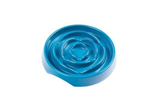 Messy Mutts Bol Ralentisseur Pour Chien Ou Chat, Bleu