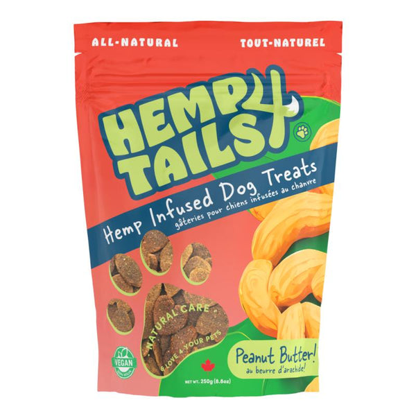 H 4 Tails Friandises pour chiens infusées au H au beurre de cacahuète