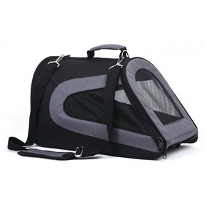 TUFF Airline Pet Carrier, Black, 19 x 10.5 x 10.5-in