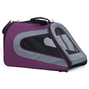 TUFF Airline Pet Carrier, Purple, 19 x 10.5 x 10.5-in