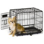 TUFF Crate with Divider for Dogs, Black