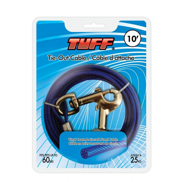 TUFF Tie-Out Cable for Dogs up to 60-lb