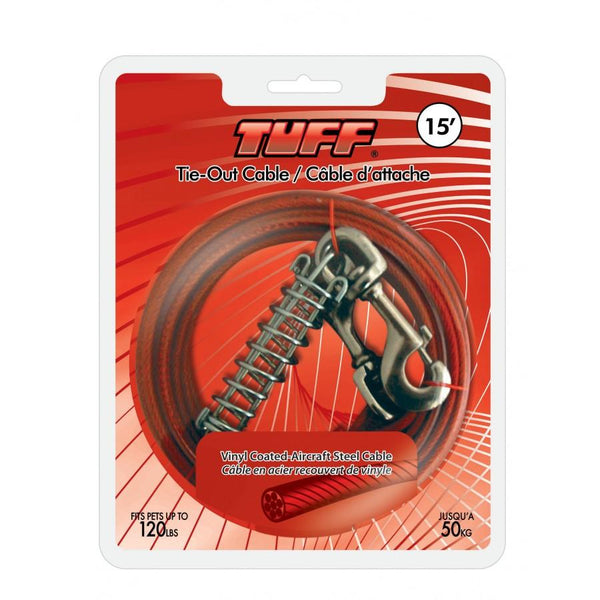 TUFF Tie-Out Cable for Dogs up to 120-lb