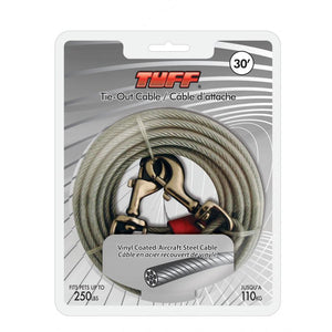 TUFF Tie-Out Cable for Dogs up to 250-lb
