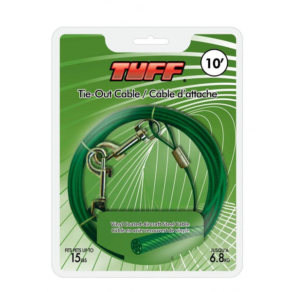 TUFF Tie-Out Cable for Dogs up to 15-lb