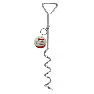 TUFF Heavy Duty Cork Screw Dog Tie-Out Stake