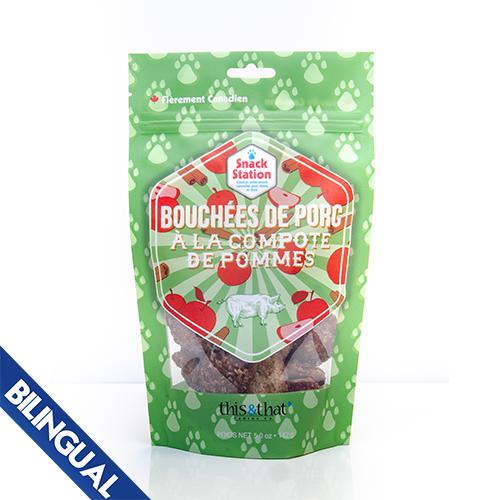This & That Snack Station Applesauce Pork Bites Dog Treats